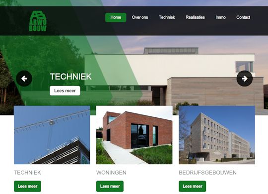ARWO-BOUW Aanmaak website