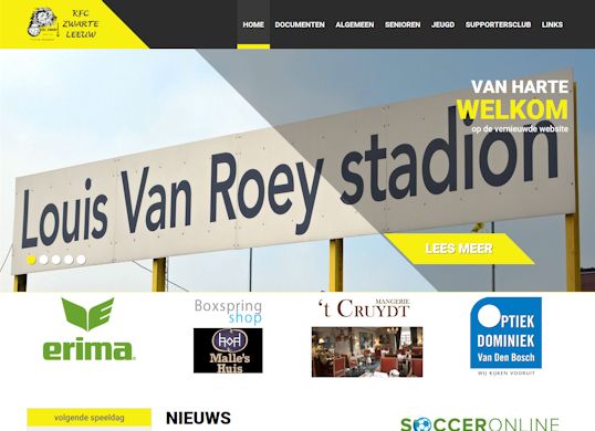 KFC Zwarte Leeuw Aanmaak website