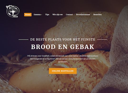 Bakkerij De Korenbloem Aanmaak website